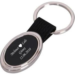 Isme Kişiye Özel Metal Oval Anahtarlık