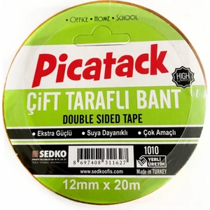 Çift Taraflı Kağıt Bant 12mm X 20