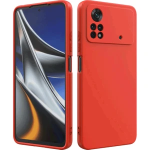 Cepte Aksesuar Xiaomi Poco X4 Pro 5g Uyumlu Kılıf Kamera Korumalı Silikon Zore Biye Arka Kapak