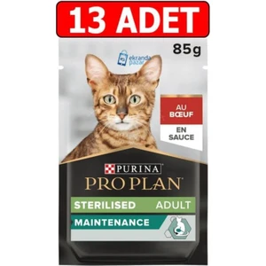 Pro Plan Pouch Kısırlaştırılmış Sığır Etli Kedi Konservesi 85 gr x 13 Adet