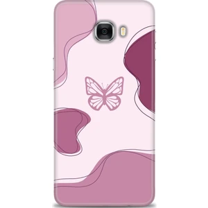 Glory Aksesuar Samsung Galaxy C7 Uyumlu Baskılı Kılıf   /glagxas-(M) - 694