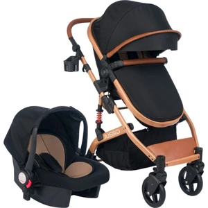 New Pro Max Travel Sistem Bebek Arabası - Gold Siyah