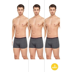 Erkek 3'lü Likralı Slim Fit Ince Kumaş Özel Paketinde Ekonomik Boxer