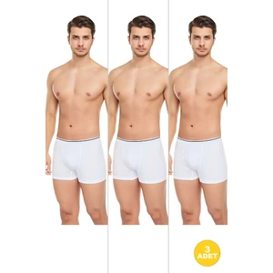 Erkek 3'lü Likralı Slim Fit Ince Kumaş Özel Paketinde Ekonomik Boxer