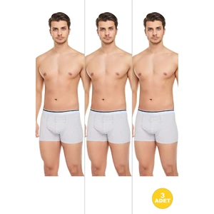 Erkek 3'lü Likralı Slim Fit Ince Kumaş Özel Paketinde Ekonomik Boxer
