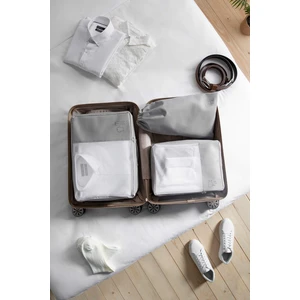 Ocean Home Textile 3'lü Gri Valiz Düzenleyici Bavul İçi Organizer Set