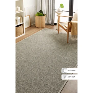 Ocean Home Textile Yıkanabilir Saçaklı Buklet Gri Renk Halı Kilim 120 x 180 cm