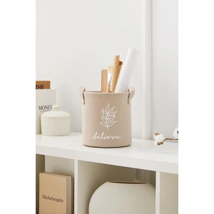 Ocean Home Textile Bej Dolap İçi Çamaşır Çocuk Odası Oyuncak Düzenleyici Katlanır Saklama Sepeti Organizer Saksı 20x20 cm