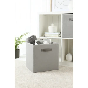 Ocean Home Textile Gri Jüt Dolap İçi Çamaşır Oyuncak Düzenleyici Katlanır Saklama Kutusu  33x30x33 cm