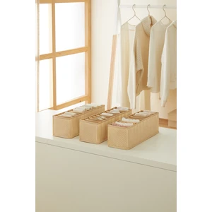 Ocean Home Textile 3 Adet 10 Bölmeli Dolap Çekmece İçi Akordiyon Tipi Katlanır Çamaşır Düzenleyici Organizer
