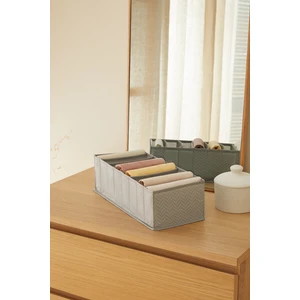 Ocean Home Textile 8 Bölmeli Gri Balıksırtı Dolap Çekmece İçi Akordiyon Tipi Katlanır Çamaşır Düzenleyici Organizer