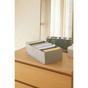 Ocean Home Textile 7 Bölmeli Gri Balıksırtı Dolap Çekmece İçi Akordiyon Tipi Katlanır Çamaşır Düzenleyici Organizer
