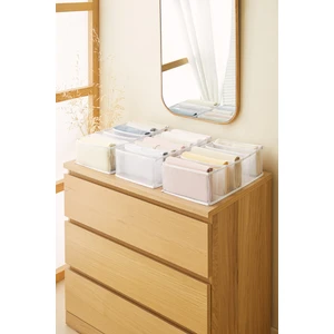 Ocean Home Textile 3 Adet 7 Bölmeli Dolap Çekmece İçi Akordiyon Tipi Katlanır Çamaşır Düzenleyici Organizer