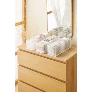 Ocean Home Textile 3 Adet 10 Bölmeli Dolap Çekmece İçi Akordiyon Tipi Katlanır Çamaşır Düzenleyici Organizer