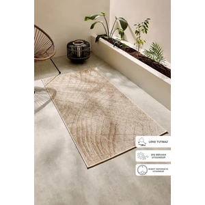 Ocean Home Textile Leke Tutmaz Iç Dış Mekan Bej Renk Desenli Halı Kilim 80 x 150 cm
