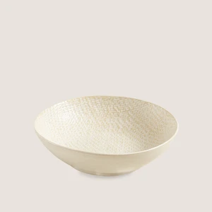 Beja Çukur Tabak 21 cm Krem