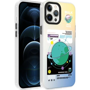 iPhone 12 Pro Uyumlu Desenli Zore Dragon Sert Kapak-Gezegen