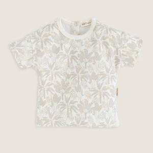 Jungle Baskılı Tshirt Ekru
