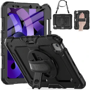 Apple iPad Air 5 10.9 Inç Zırhlı Armour Defender Askılı Kılıf A2588 A2589 A2591
