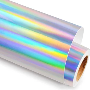 Hologram Folyo 160 Mikron Gümüş Rainbow Boyut: 50CM x 152CM