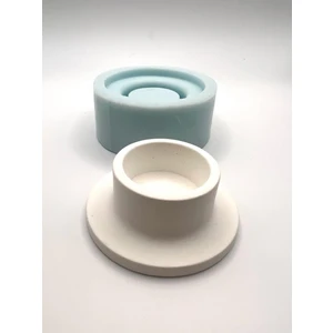 Düz Tealight Mumluk Silikon Kalıp