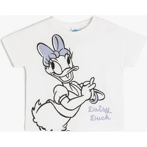Daisy Duck Tişört Kısa Kollu Lisanslı Baskılı Pamuklu