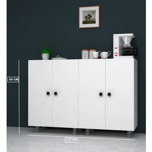 Çok Amaçlı Dolap Kiler Mutfak Dolabı 137 cm