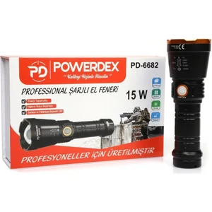 PD-6682 15WATT Profesyonel Şarjlı El Feneri
