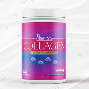 Dr. Shef-Tech Collagen, Kollajen, Hyaluronik Asit, Vitamin Ve Mineral Içeren Toz Takviye Gıda 300 G