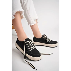 Siyah Kadın Sneaker Günlük Ayakkabı