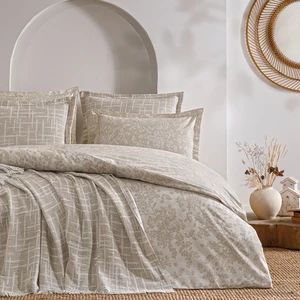 Aravani 7 Parça Çift Kişilik Çeyiz Seti - Bej