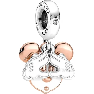 Asaf Accessory Disney Mickey Mouse Çift Sallantılı Charm