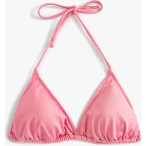 Üçgen Bikini Üstü Ince Askılı Boyundan Bağlamalı