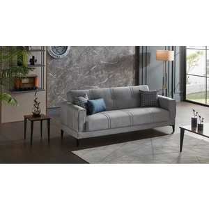 Ruby S Çekyat Üçlü Koltuk Krem