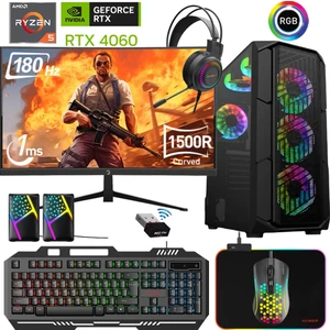 XSR476 Ryzen 5 5600 32GB Ram 512GB M.2 Nvme SSD 8gb RTX4060 24"curved 180Hz Oyuncu Tavsiye Sistem