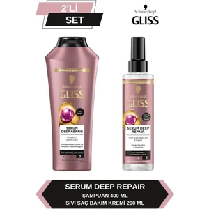 Serum Deep Repair Onarıcı Şampuan 400 ml ve Durulanmayan Sıvı Saç Kremi 200 ml