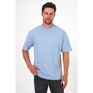 Erkek Bisiklet Yaka Baskılı T-Shirt 7024