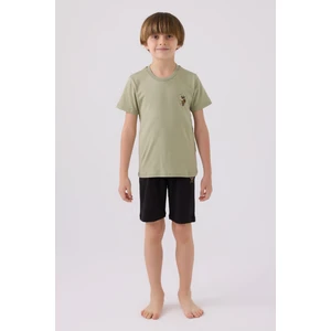 U.S. Polo Assn. Light Blue Haki Erkek Çocuk Bermuda Takım