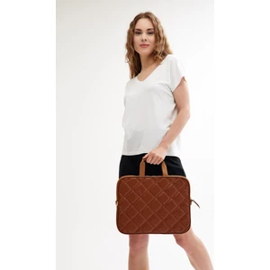 Camel Kapitoneli Askılı 15 & 16 Inç Evrak ve Laptop Çantası