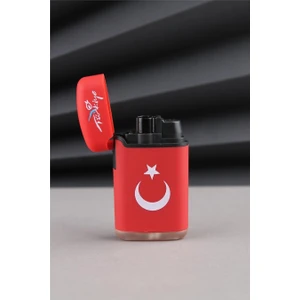 Silvio Monetti Kırmızı Türkiye Yazılı ve Türk Bayrağı Çakmak 24CSM919PR001