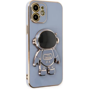 Mabs Tech Apple iPhone 11 Uyumlu Astronot Standlı Kamera Lens Korumalı Telefon Kılıfı