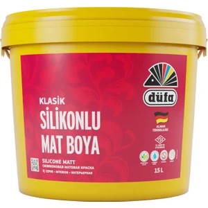 Klasik Silikonlu Mat İç Cephe Duvar Boyası 7550 Ferah Gri 15 l