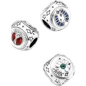 Asaf Accessory Yonca, At Nalı ve Uğur Böceği Üç Taraflı Charm