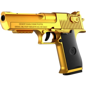 Adidasy Shop Altın Mermi Fırlatan Yumuşak Mermi, Desert Eagle Oyuncak Silahını Otomatik Olarak Ateşler (Yurt Dışından)