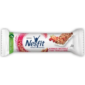 Nesfit Kırmızı Meyveli Tam Tahıllı Bar 23,5 Gr.