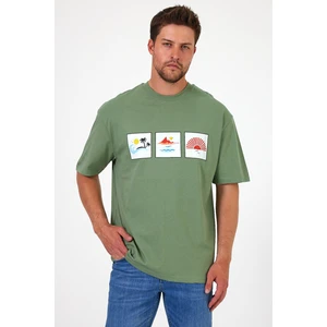 Erkek Bisiklet Yaka  Baskılı T-Shirt 0210