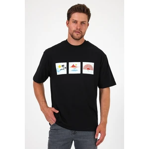Erkek Bisiklet Yaka  Baskılı T-Shirt 0210