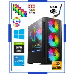 RTX25 Intel Core I5-12400F 16 GB Ram 512 GB M.2 SSD + 1tb HDD 6GB 192BIT RTX3050 Oyuncu Masaüstü Bilgisayar