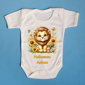 Pato Baby  Organik %100 Pamuklu Zıbın Halasının Aslanı