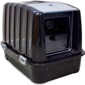 Irak Plastik Kapalı Kedi Tuvaleti Kahverengi